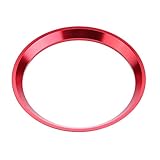 Yctze Steering Wheel Center Logo Ring, Fits CLA GLK A Class W204 W246 W176 W117 C117(Red) Mercedes Accessory