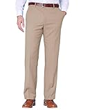 Farah Mens Flex Trouser Pants with Self-Adjusting Waistband Biscuit 34W x 29L