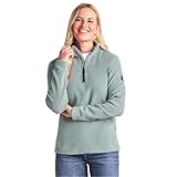TOG24 Revive Womens Fleece Zip Neck Jumpter. Made From 100% Recycled Polyester, Lightweight & Warm, Anti Pill Fabric