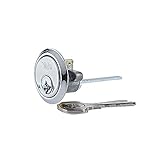 Yale Replacement Rim Cylinder, Suitable for Doors, 4 Keys Provided, P-chrome, 4 Keys, 38 - 57 mm
