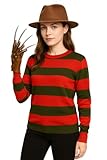 labreeze Adult Women’s Claw Hand Glove – Freddy Krueger Style Halloween Fancy Dress Costume Accessory for Horror Parties, Cosplay & Scary Movie Themed Events