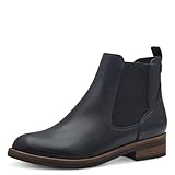 Tamaris Women Chelsea Boots, Ladies Ankle Boots,TOUCHit-Footbed,Low Boots,Half Boots,Bootie,Slip Boot,Flat,Navy,40 EU