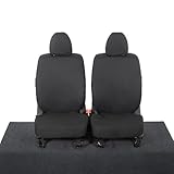 UK Custom Covers Compatible With Mitsubishi L200 (2015 Onwards) Front Seat Covers Tailored Waterproof Black - SC205B