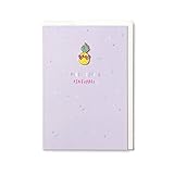 Hotchpotch Party Like A Pineapple Card with Enamel Pineapple Pin Badge - Greetings Card