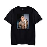 Central CEE Photo T-Shirt Merch Men Short Sleeve Women Funny Tee Unisex Harajuku Tops (Black,S)