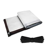 Heavy Duty Reinforced Clear Waterproof Tarpaulin Hutch Cover - Rabbit Hutch - 1m*2, Include Rainproof Cover Rope - For Garden, Outdoor, Camping