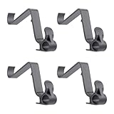 lasuroa 4pcs Hook with Multifunctional Eyelet, Car Seat Headrest Hanger Hooks for VW California Beach Ocean Coast Comfortline T5 T6 T6.1 VW California Accessories (Dark Gray) 09423