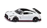 siku 1579, Nissan GT-R Nismo, Toy Car, Metal/Plastic, Black/White, With Rubber Tyres and Rear Wing