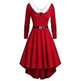 2025 Dresses Dresses for WomenAsymmetrical Shopping Dress (Red, S)