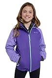 Mountain Warehouse Torrent II Kids Waterproof Jacket - Ripstop Outer Rain Coat, Taped Seams, Mesh Lined, Zipped Pockets - For Travelling, Camping, School Lilac (Lightweight) Kids Size 9-10 Years