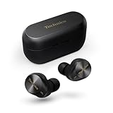 Technics EAH-AZ80E-K Wireless Earbuds with Noise Cancelling, 3 Device Multipoint Bluetooth, Comfortable In-Ear headset, Wireless Charging, Black