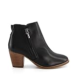 Dune London Ladies PAICE Western Ankle Boots Size UK 5 Stacked Heel