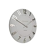 Thomas Kent Mulberry Design Silver Cloud Wall Clock - 12" London