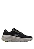 Skechers Men's D'Lux Walker 2.0 Swave Sneaker, Black Engineered Mesh/Synthetic/Lime Trim, 9 UK