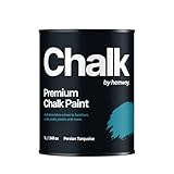 Hemway - Premium Chalk Paint - Persian Turquoise 1 L | Chalky Matt Shabby Chic Finish for Interior Furniture & Walls | Quick Dry & 1 Coat