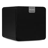 Audizio SW80D Active HiFi Subwoofer, 160W Home Audio Subwoofer with 20cm Driver, Powerful Bass for Home Cinema, Gaming, TV & HiFi, RCA & AUX, Black, Removable Grille, Low Pass, 80W RMS