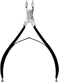 Professional Cuticle Nippers Stainless Steel Cuticle Cutters and Remover -Best Nipper Scissors, Nail Care Tool for Manicure and Pedicure (Black)