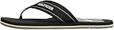 Tommy Hilfiger Men’s Padded Beach Flip Flops, Black (Black), 11