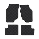 Rover 25 (1999-2005) Rubber Car Mats Accessories Tailored Fit Compatible Accessory Waterproof Protection Non-Slip Floor Mats Full Coverage Durable Front Rear Set Coverage Interior Floor Mats