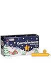 Sigro 50 Pieces Pyramid Candles, 14 x 74 mm, Wax, Yellow, One Size
