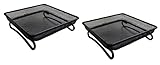 Metal Ground Wild Garden Bird Feeder Seed & Nut Tray (Pack of 2)