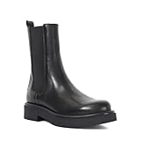 Dune London Ladies PALMO Chunky Leather Chelsea Boots Size UK 5 Flat Heel Ankle Boots