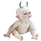 LSFYSZD Scary Halloween Ghost Baby Doll Resin Statue Craft Halloween Haunted House Decoration Prop Scary Ghost Babies Ornament Creepy Zombie Baby (D, 4 * 3.5 * 3in)