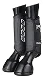 LeMieux Carbon Air XC Cross Country Front Horse Boots - Protective Gear and Training Equipment - Equine Boots, Wraps & Accessories (Black/Small)