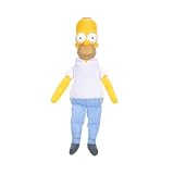 The Simpsons Homer Simpson Shelf Talker by JAKKS Pacific, with 20 Iconic Character-Inspired Phrases, Batteries Included, Soft Plush Material, Collectible Plush Shelf Talkers