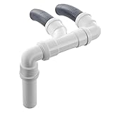 BITS4REASONS New Model Caravan (Twin) Waste Water Outlet Pipe System Adaptor with FLOPLAST Home Plumbing Grade Fittings CE Standard Tested to EN 1451. Fits Most Standard Caravans.