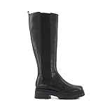 Dune London Ladies Tammie Chunky Knee-High Boots Size UK 5 Flat Heel Knee High Boots Black
