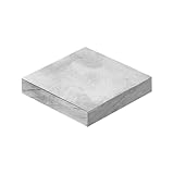 PATIKIL 50x50x10mm Steel Bench Block, Steel Block Metal Bench Block No Holes Matched Hardened Steel Flat 123 Blocks Precision Ground Milling for Jewelry Making Stamping Tool, Square