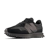 New Balance Men's 327 Sneaker, Black/Black, 9 UK