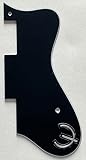 Pickguard Fits Epiphone Dot & E Logo Style Guitar (3 Ply Black)
