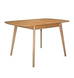 Hallowood Furniture Aston Butterfly Extendable Dining Table in Light Oak Finish, 6 Seater Wooden Oval Dining Table, Modern Kitchen Furniture for Home, Restaurant or Cafe