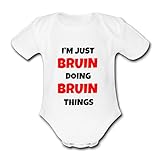 I'M JUST BRUIN DOING BRUIN THINGS Unique Baby Name Vest Grow Babygrow Bodysuit
