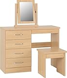 Seconique Nevada Dressing Table Set in Sonoma Oak Effect