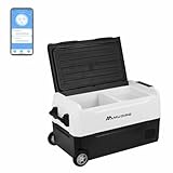 MUDIRO 35L Compressor Car Refrigerator, Portable Camping Fridge DC 12V/24V Freezer for Truck, Camping, Travel