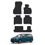 BMW 2 Series Gran Tourer (2015+) F46 Rubber Car Mats Accessories Tailored Fit Compatible Accessory Waterproof Protection Non-Slip Floor Mats Full Coverage Durable Front Rear Set Coverage
