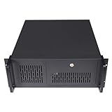 JUSTOP 4U 500 V2 Rackmount Server Case 500mm Deep ATX/Micro ATX/Mini ITX Chasis, 2x USB 2x 5.25” External Bay Lockable, 1x 120mm Fan Included