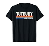 Retro Vintage 70s 80s Style Tutbury, United Kingdom T-Shirt