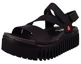 ART Women's 1573 Brighton Sandal, Nappa Black, 8 UK