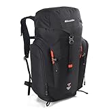 Eurohike Tibet 40 Litre Rucksack with Padded Harness & Multiple Pockets, 40L Backpack, Bag for Men & Women, Adjustable & Ventilated, Ideal for Commuting, Travelling, Camping, Hiking & Outdoors (Black)