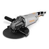 Angle Grinder Power Tool: DEKOPRO 230mm 2200W Corded Electric Angle Grinder with 6500 RPM, Soft Start, Spindle Locking, Ideal for Cutting, Polishing and Grinding