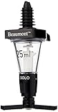 Beaumont Spirit Optics Dispenser Stamped 25ml, Black, Government Stamped, Professional Bar or Home Use, Alcohol Optics Dispenser, Precise Measurement, Leak Proof Rubber Seal, K493