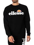 ellesse Men's Succiso Sweatshirt, Black, L UK