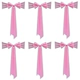 Geavonyg Chair Back Decoration With Extended Tail Chair Ribbon For Wedding Ceremony And Banques Reception Decoration Colorful Living Room Accents