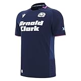 Macron Scotland SRU 2025/26 Mens Rugby Shirt - Home/Away (UK, Alpha, M, Regular, Regular, Blue - Home)