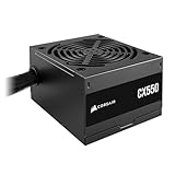 CORSAIR CX550 80 PLUS Bronze Non Modular Low-Noise ATX 550 Watt Power Supply - UK - Black