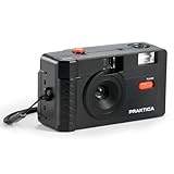Praktica Reusable 35mm Film Camera, Black - Retro Full Frame Focus Free Flash (Film & 1xAAA not included)